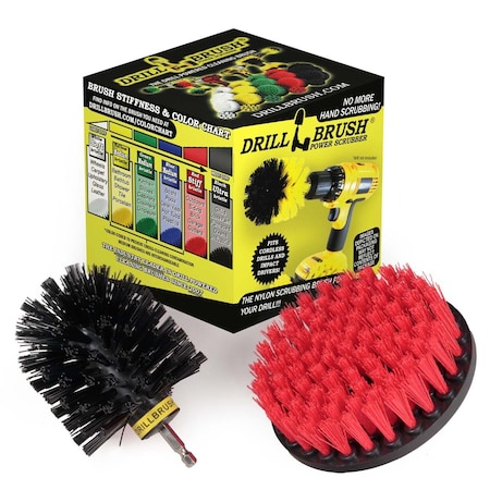 Drill Brush Power Scrubber By Useful Products 5 in W 5 in L Brush, Variety S-R5-KO-QC-DB